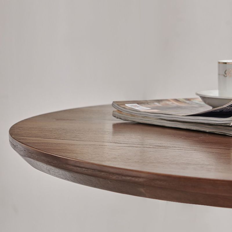 Round Dining Table Set 1/3 Pcs Solid Wood Top Dining Table and Arm Chairs