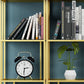 Glam Metal Open Back Bookcase Standard Bookshelf with Shelves