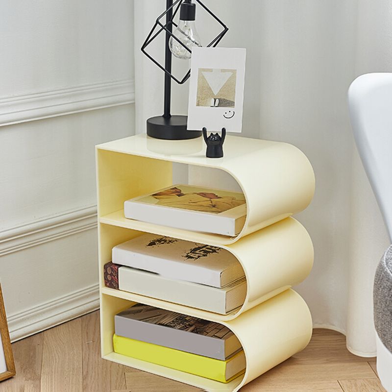 Contemporary Antique Finish Shelf Bookcase Geometric Bookshelf Clearhalo 'Bookcases' 'furn' 'furn_bookcases' 'Furniture' 'Office Furniture' 1200x1200_7ea12d65-1e8f-4e57-ac73-71a5c683a3ca