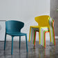 Contemporary Stacking Wingback Side Chair Matte Finish Plastic Dining Chair Clearhalo 'Dining Chairs' 'Dining Tables & Seating' 'dining_chair' 'furn' 'furn_dining_chair' 'Furniture' 'furniture_dining_chair' 'Kitchen & Dining Furniture' 1200x1200_7ea3ab6f-cb9a-4f1f-8622-2d6774105d0e