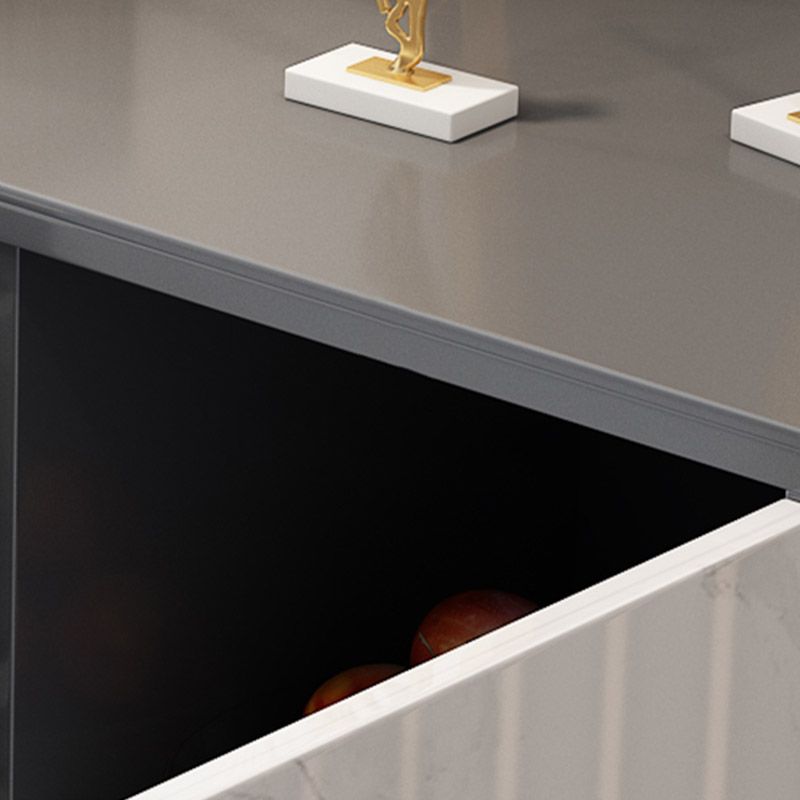 Glam Style Sideboard Engineered Wood Side Board for Living Room Clearhalo 'buffet_sideboard' 'Buffets & Sideboards' 'furn' 'furn_buffet_sideboard' 'Furniture' 'Kitchen & Dining Furniture' 1200x1200_7ea4b8ad-8360-42bb-a939-01f2528af7f9