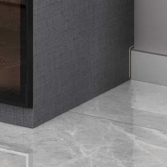 Bedroom Hinged Doors Storage Cabinet Glass Door Wardrobe with Garment Rod