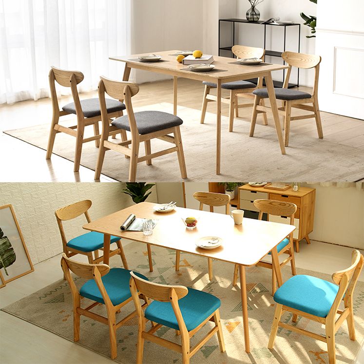 Wood Scandinavian Dining Chair Open Back Armless Dining Chairs for Home Use Clearhalo ' kitchen&dining_furn' 'Dining Chairs' 'Dining Tables & Seating' 'dining_chair' 'Furniture' 'furniture_dining_chair' 'Kitchen & Dining Furniture' 'kitchen' 1200x1200_7ea96406-4b12-4d77-ae24-261d7cff59fa