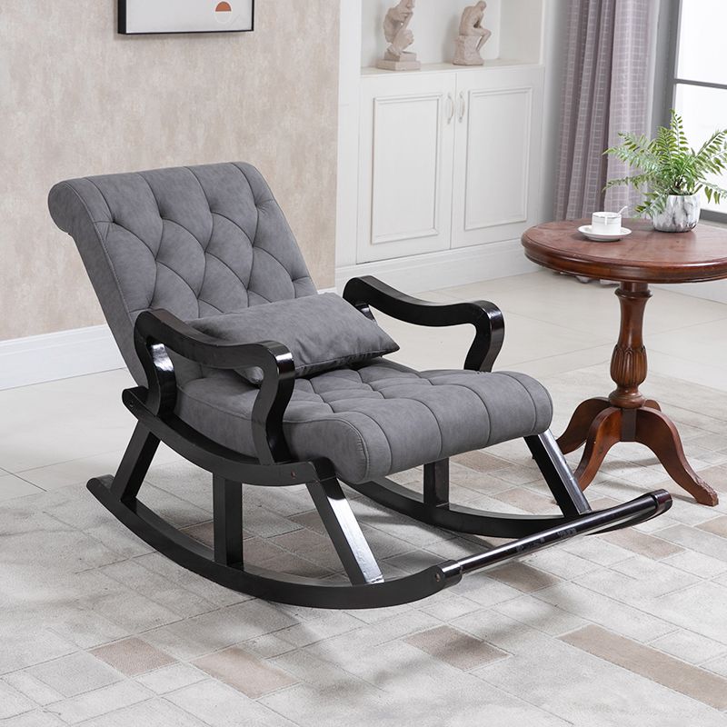 26.37"Wide Lounge Chair with Sled Base and Pillow Back Accent Chair