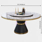Contemporary Sintered Stone Top Dinette Set with Round Table Dining Room Set for Dining Room Clearhalo 'Dining Room Sets' 'Dining Tables & Seating' 'dining_room_set' 'furn' 'furn_dining_room_set' 'Furniture' 'furniture_dining_room_set' 'Kitchen & Dining Furniture' 'kitchen&dining_furn' 'kitchen' 1200x1200_7eac181a-314a-4494-bd3c-2d2e4fdd13fb