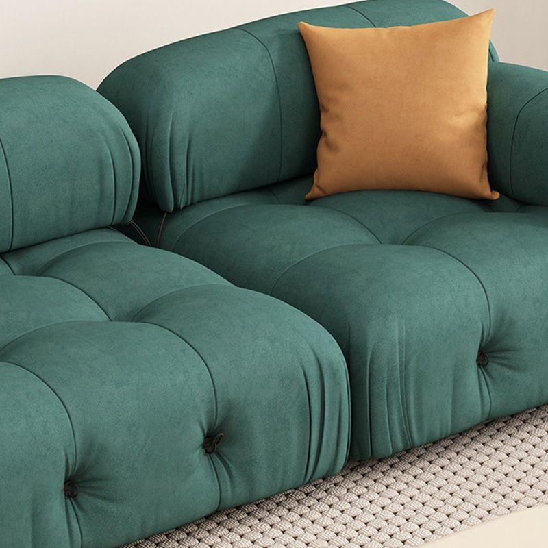 35" Wide Contemporary Sofa Forest Green Stain Resistant Seating