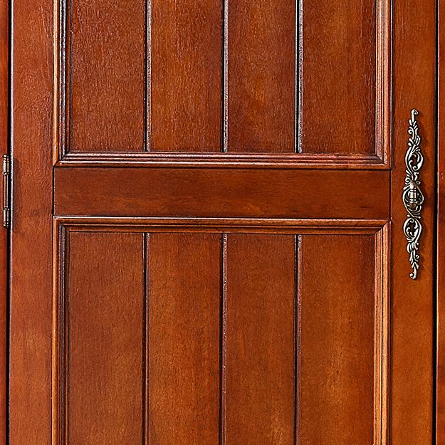 Tradizionale armadio di magazzino in legno di betulla con mobile per finitura opaca per casa incernierata per casa