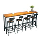 1/5 Pieces Industrial Rectangle Pub Table Set Wooden Counter Table with High Stools Clearhalo 'Bar Furniture' 'furn' 'furn_home_bar_bar_sets' 'Furniture' 'Home Bars & Bar Sets' 'home_bar_bar_sets' 'Kitchen & Dining Furniture' 1200x1200_7eaf07d9-01c0-4459-a0d1-0e2c36cfccda