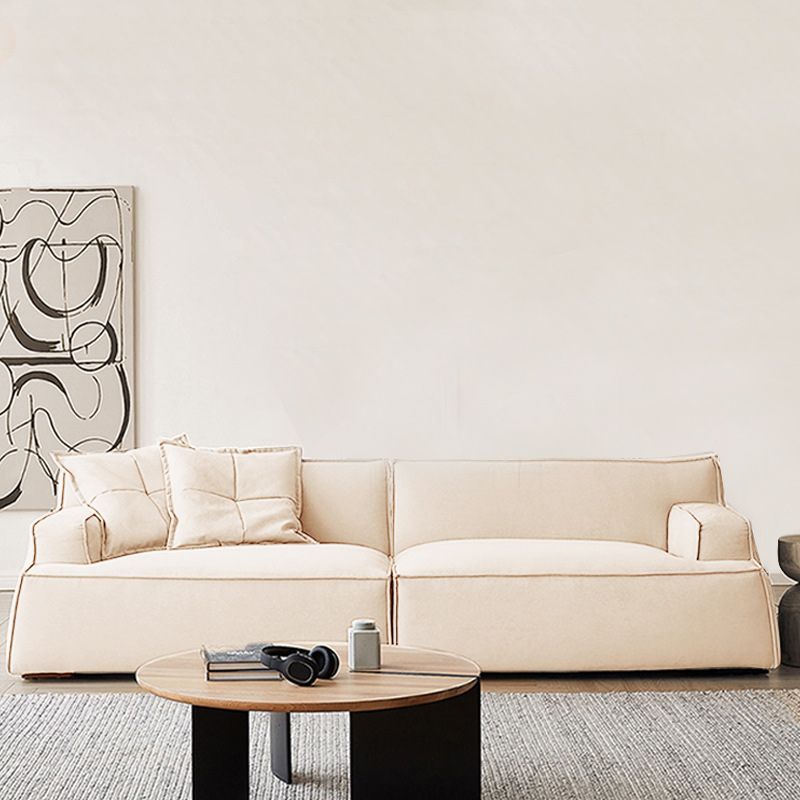 Divano braccio ad incasso beige divano standard serrato per soggiorno