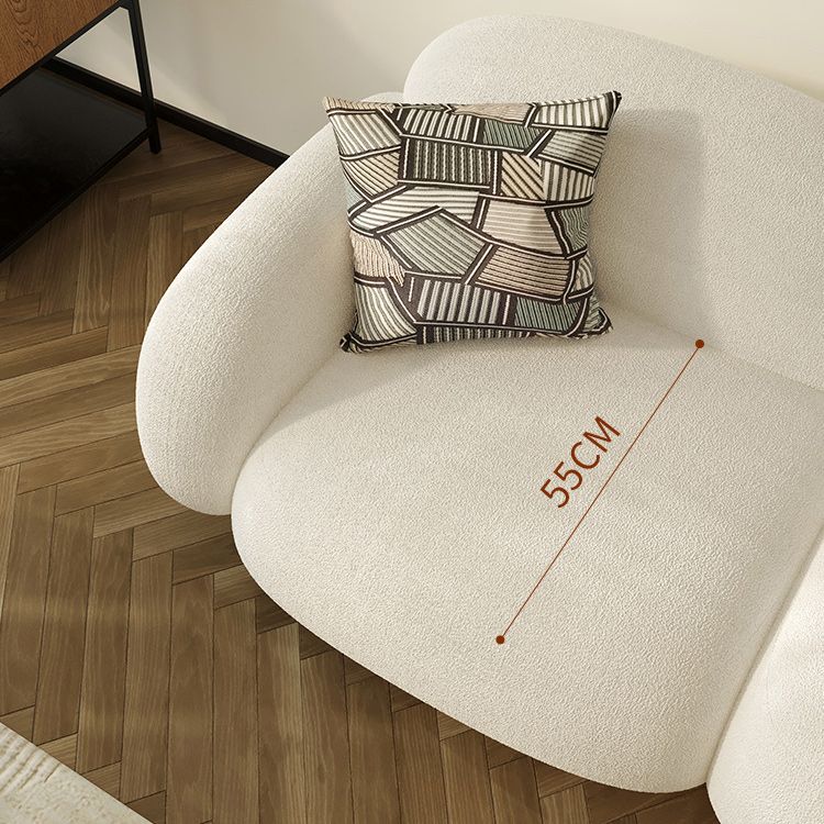 Vierkante arm bank moderne stijl faux leer en wol standaard bank