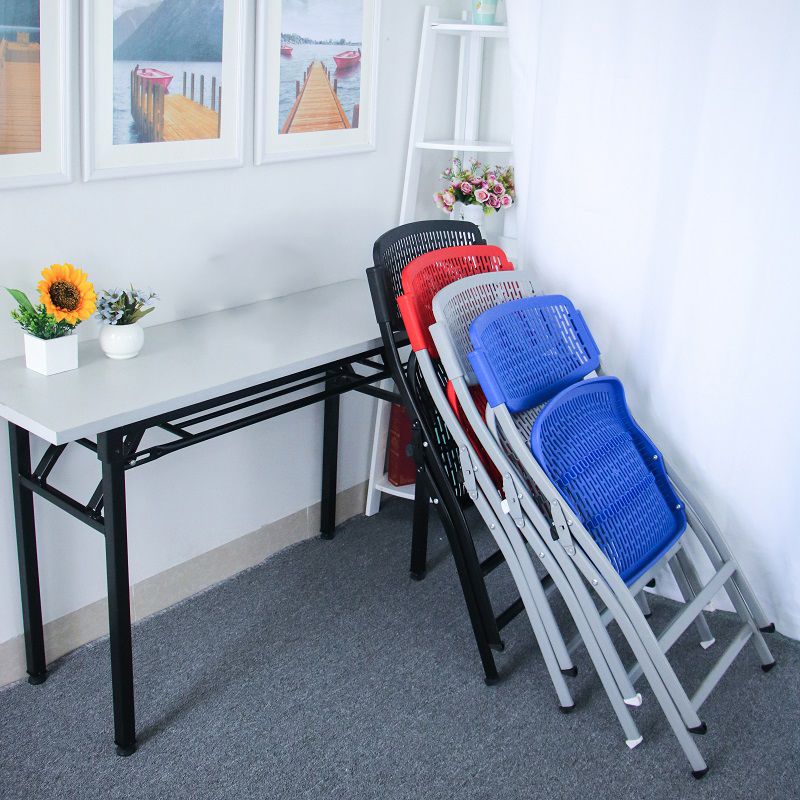 Silla de oficina plástica marco de metal silla de oficina contemporánea sin brazo