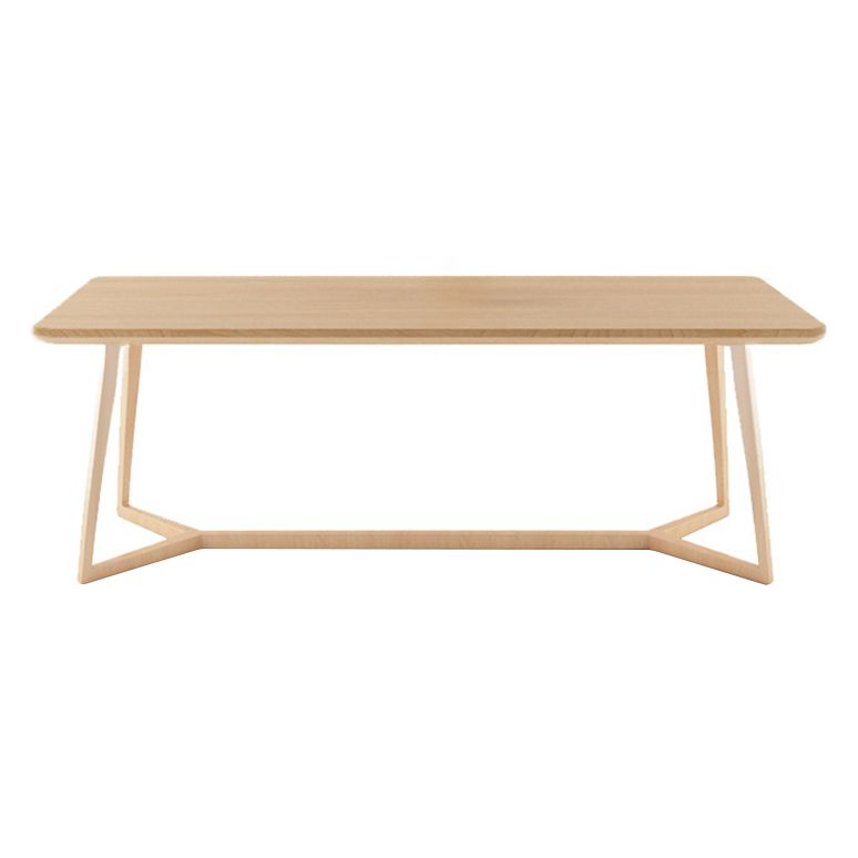 Pine Solid Wood Rectangle Dining Table Contemporary Kitchen Wood Table with Double Pedestal Clearhalo ' dining_table' 'Dining Tables & Seating' 'Dining Tables' 'furn' 'furn_dining_table' 'Furniture' 'furniture_dining_table' 'Kitchen & Dining Furniture' 'kitchen&dining_furn' 'kitchen' 'kitchen_dining_table' 1200x1200_7eb47ce8-dd04-4411-a2e4-babfa88ca9b7