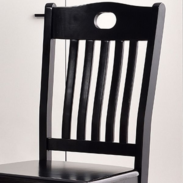Modern Rubberwood Slat Back Chair Matte Finish Wood Dining Chair Clearhalo 'Dining Chairs' 'Dining Tables & Seating' 'dining_chair' 'furn' 'furn_dining_chair' 'Furniture' 'Kitchen & Dining Furniture' 1200x1200_7eb57f0f-4bf6-4ebd-95aa-5a40d94af879