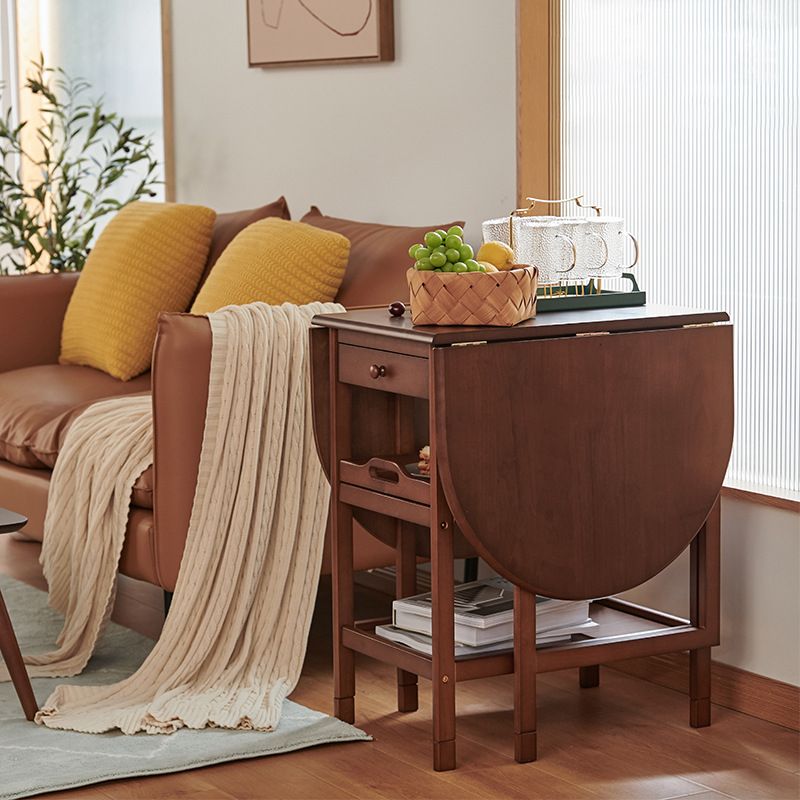 Mesa de comedor de mediados de siglo Mesa de comedor plegable de madera maciza, 51.6 "L x 23.6" W x 29.5 "H