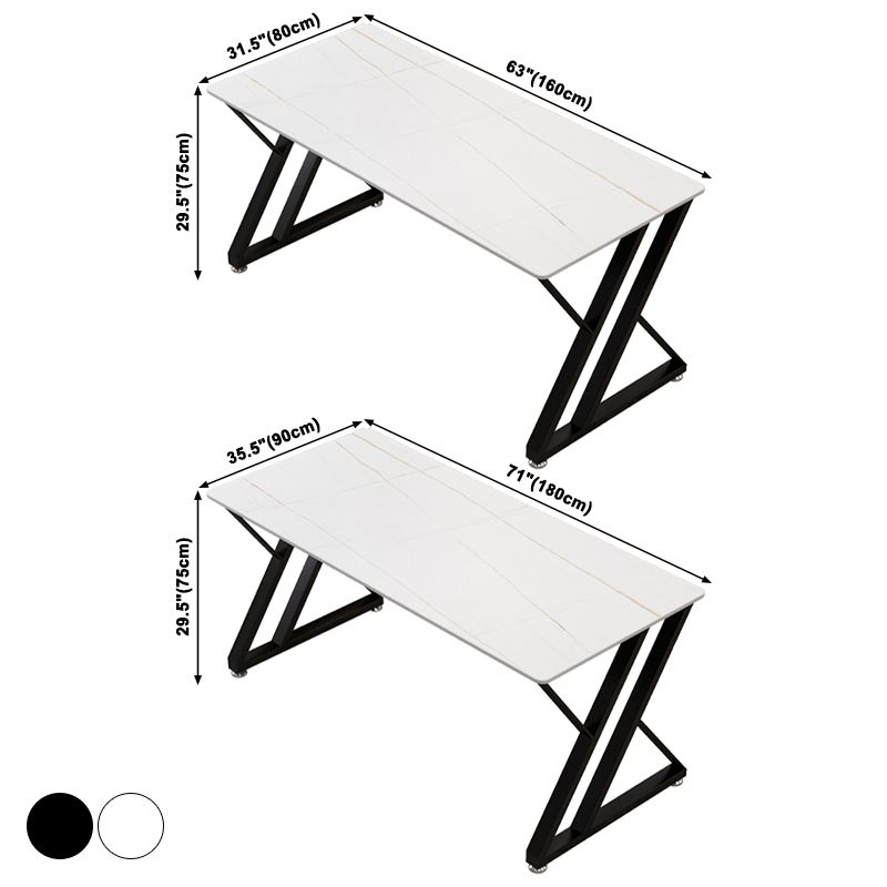 Rectangle Sintered Stone Two-Color Dining Table Simplicity Double Pedestal Table for Dining Room Clearhalo ' dining_table' 'Dining Tables & Seating' 'Dining Tables' 'furn' 'furn_dining_table' 'Furniture' 'furniture_dining_table' 'Kitchen & Dining Furniture' 'kitchen&dining_furn' 'kitchen' 'kitchen_dining_table' 1200x1200_7eb6922d-5137-4970-b4a1-0524b64eaa57