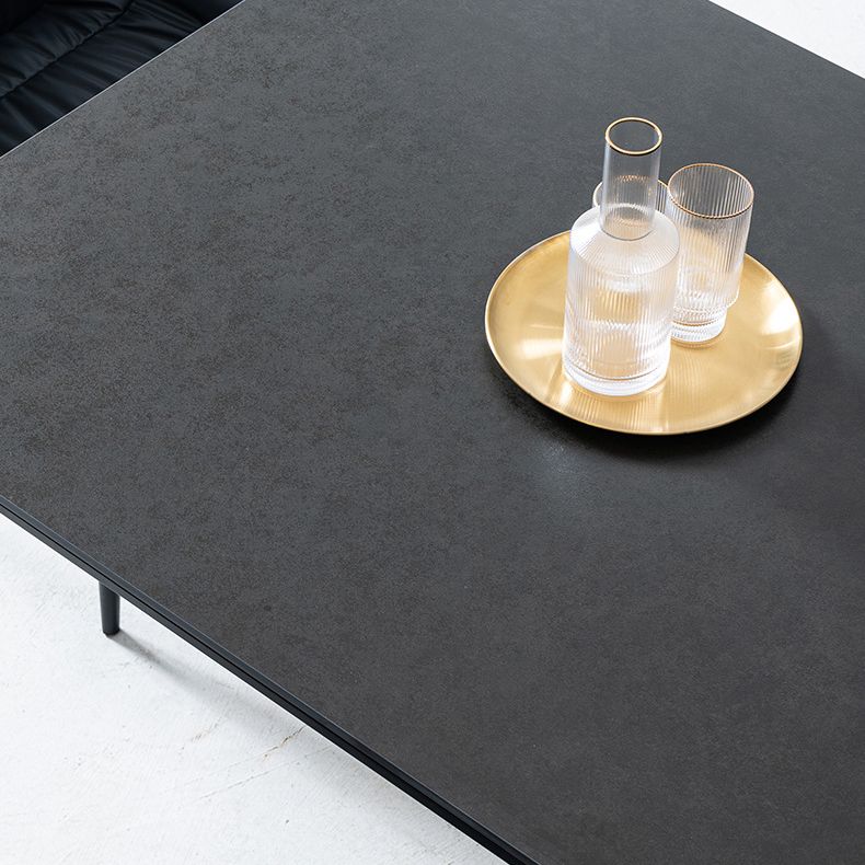 Modern Style Home Rectangular Sintered Stone Dining Table 4 Legs Table in Grey Clearhalo ' dining_table' 'Dining Tables & Seating' 'Dining Tables' 'furn' 'furn_dining_table' 'Furniture' 'furniture_dining_table' 'Kitchen & Dining Furniture' 'kitchen&dining_furn' 'kitchen' 'kitchen_dining_table' 1200x1200_7eb72383-8249-4e95-aa13-0b175e892a80