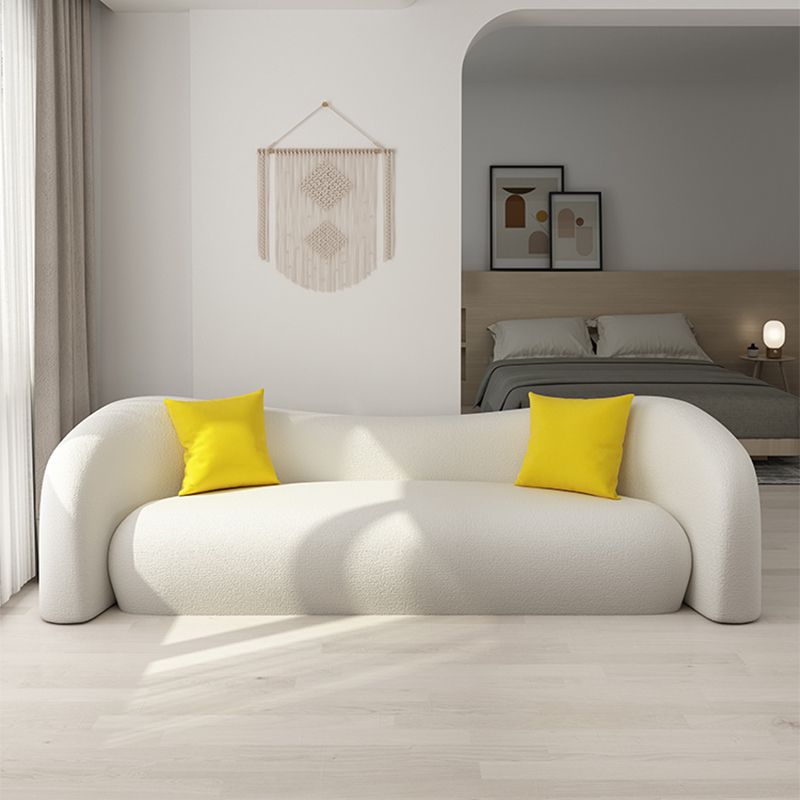 Contemporary Tight Back Sofa Tuxedo Arm Settee Couch in White Clearhalo 'furn' 'furn_sofas' 'Furniture' 'Living Room Furniture' 'Sofa' 'sofas' 1200x1200_7eb7a448-b57f-4896-b5f8-1bc8f09fb517