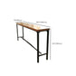 Industrial Bar Height Table Solid Wood Top Bistro Table with Black Base Clearhalo 'Bar Furniture' 'Bar Tables' 'bar_tables' 'furn' 'furn_bar_tables' 'Furniture' 'Kitchen & Dining Furniture' 1200x1200_7eb82237-50ce-4d81-933e-7f93b5781b28