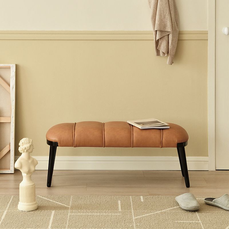 Contemporary Upholstered Bench Home Seating Bench with 4 Legs Clearhalo 'Benches' 'Chairs & Seating' 'furn' 'furn_benches' 'Furniture' 'Living Room Furniture' 1200x1200_7ebb9d7e-ddf0-484a-aacf-3f7bd586ee9f