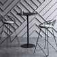 Industrial Wood Bar Dining Table Round Indoor Bistro Table with Single Pedestal Clearhalo 'Bar Furniture' 'Bar Tables' 'bar_tables' 'Furniture' 'furniture_bar_tables' 'Kitchen & Dining Furniture' 'kitchen&dining_furn' 'kitchen' 1200x1200_7ebdc0da-d5c0-44ac-8be9-b293cf018415