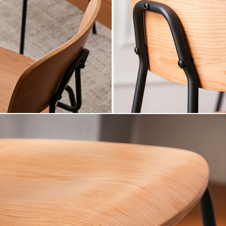 Metal Industrial Style Dining Side Chair Indoor Open Back Dining Side Chair Clearhalo ' kitchen&dining_furn' 'Dining Chairs' 'Dining Tables & Seating' 'dining_chair' 'furn' 'furn_dining_chair' 'Furniture' 'furniture_dining_chair' 'Kitchen & Dining Furniture' 'kitchen' 1200x1200_7ebe70f8-10d2-4e5a-b4b9-aa5ad41eebcc