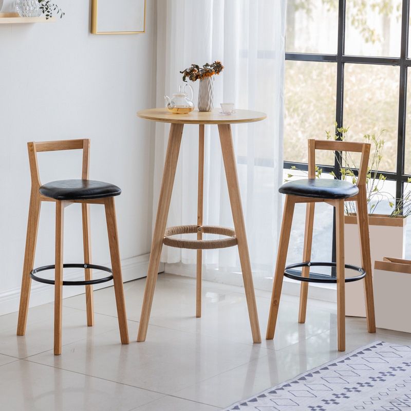 Scandinavian Wood Counter Stool Kitchen Furniture in Matte Finish Clearhalo 'Bar Furniture' 'Bar Stools' 'bar_stools' 'furn' 'furn_bar_stools' 'Furniture' 'Kitchen & Dining Furniture' 1200x1200_7ec1256b-8248-428d-b4e4-1c94820bcca3