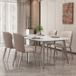 Juego de comedor moderno de piedra sinterizada, juego de comedor rectangular de 1/2/5/7 piezas