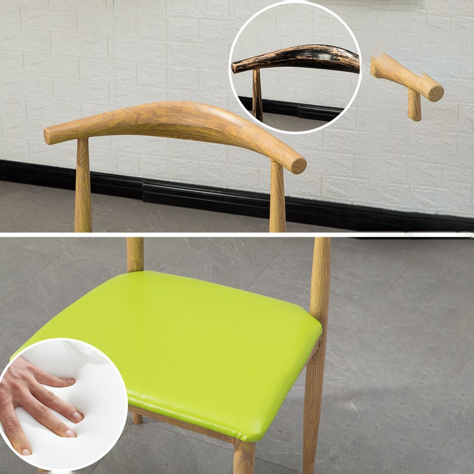 MDF 5 Pcs Modern Dining Room Set with Cow Horn Chairs Standard Height Dinette Set Clearhalo 'Dining Room Sets' 'Dining Tables & Seating' 'dining_room_set' 'furn' 'furn_dining_room_set' 'Furniture' 'furniture_dining_room_set' 'Kitchen & Dining Furniture' 'kitchen&dining_furn' 'kitchen' 1200x1200_7ec25369-c3ce-4626-ace1-ecade671a54e