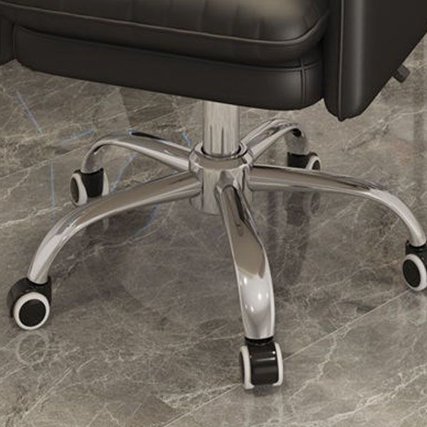 High Back Faux Leather Desk Chair Height-adjustable Office Chair for Home Office Clearhalo 'furn' 'furn_office_chair' 'Furniture' 'Office Chairs' 'Office Furniture' 'office_chair' 1200x1200_7ec3a9b9-386e-4a17-a9b5-eb7b64adde56