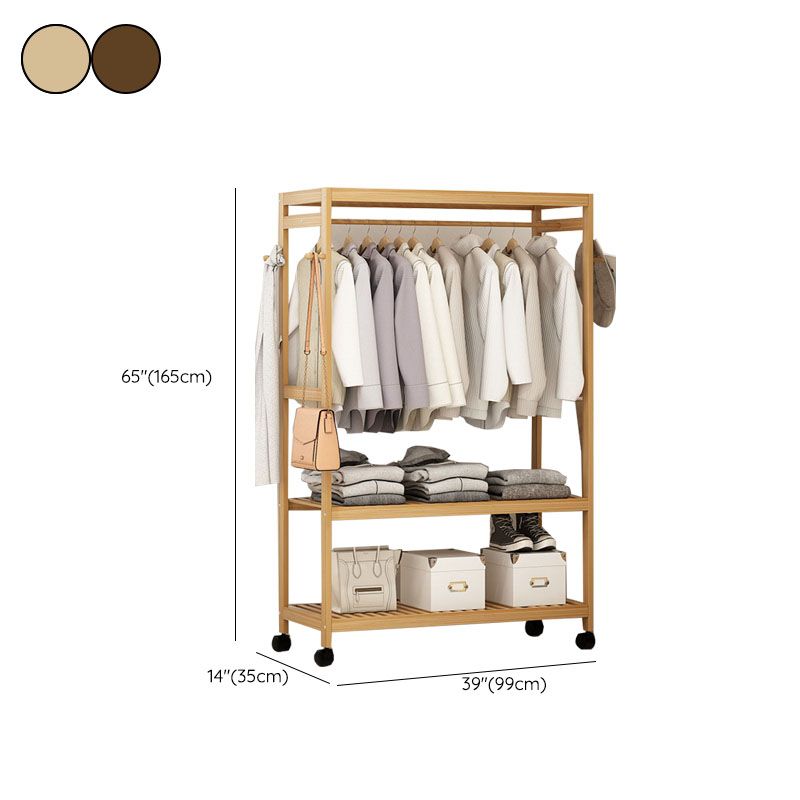 Rack de manteau en bois de style moderne de style ménage minimaliste.