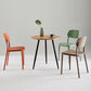 Silla de plástico de silla lateral de apilamiento interior moderno con tapizado