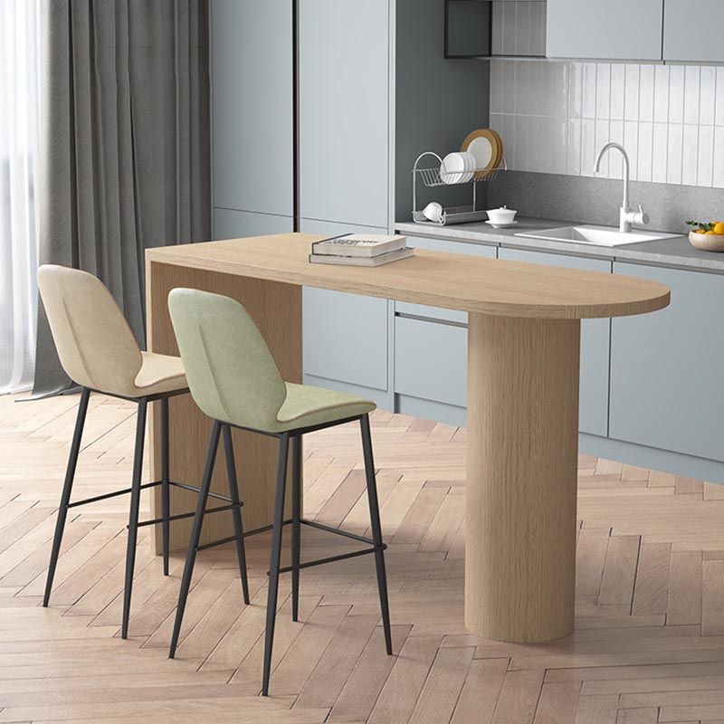 Modern Bar Table Set 1/3 Pieces Pine Wood Counter Table with High Stools for Balcony Clearhalo 'Bar Furniture' 'furn' 'furn_home_bar_bar_sets' 'Furniture' 'Home Bars & Bar Sets' 'home_bar_bar_sets' 'Kitchen & Dining Furniture' 1200x1200_7ec64e42-8f68-4fbe-b365-ee937f2ee045