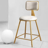 Glam Metal Upholstered Barstool Bristol Bar Stool with Iron Legs and Cushion Low Back Clearhalo 'Bar Furniture' 'Bar Stools' 'bar_stools' 'furn' 'furn_bar_stools' 'furniture_bar_stools' 'Kitchen & Dining Furniture' 'kitchen&dining_furn' 'kitchen' 'kitchen_furn' Furniture' 1200x1200_7ec6eb33-456b-4509-8a65-e27e4e6d5071