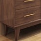 Moderne Schränke Sideboard-Buffet Dark Walnut Buffet Tisch mit 6-Dreher und 2-Türen
