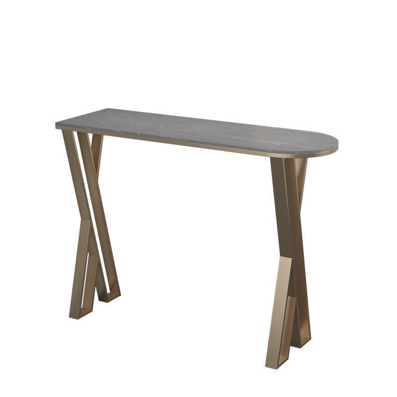 Gesinterde stenen bistro-bartafel Metalen basisstaaftafel voor keuken