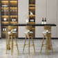 Contemporary Gold Event and Cocktail Table Wood Sled Rectangle Counter Table Clearhalo 'Bar Furniture' 'Bar Tables' 'bar_tables' 'furn' 'furn_bar_tables' 'Furniture' 'furniture_bar_tables' 'Kitchen & Dining Furniture' 1200x1200_7ecb16a6-2987-4a53-9a48-90411c7d6e31
