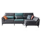 Dark Gray Pillowed Back Cushions Contemporary Stain-Resistant Sofa Clearhalo 'furn' 'furn_sectionals' 'Furniture' 'Living Room Furniture' 'Sectionals' 1200x1200_7ecb6401-686b-42bb-8afb-8334bb0c266a