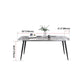 Sintered Stone Dining Table Simplicity Style 4 Legs Carbon Steel Base Rectangle Table for Home Clearhalo ' dining_table' 'Dining Tables & Seating' 'Dining Tables' 'furn' 'furn_dining_table' 'Furniture' 'furniture_dining_table' 'Kitchen & Dining Furniture' 'kitchen&dining_furn' 'kitchen' 'kitchen_dining_table' 1200x1200_7ecc929d-c625-4b87-9086-250ef1f816c9