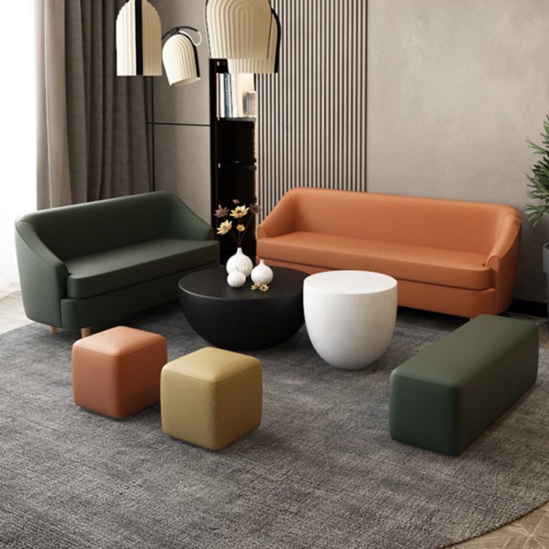 21,65 "W x 27,55" H divano braccio incasso in pelle finta