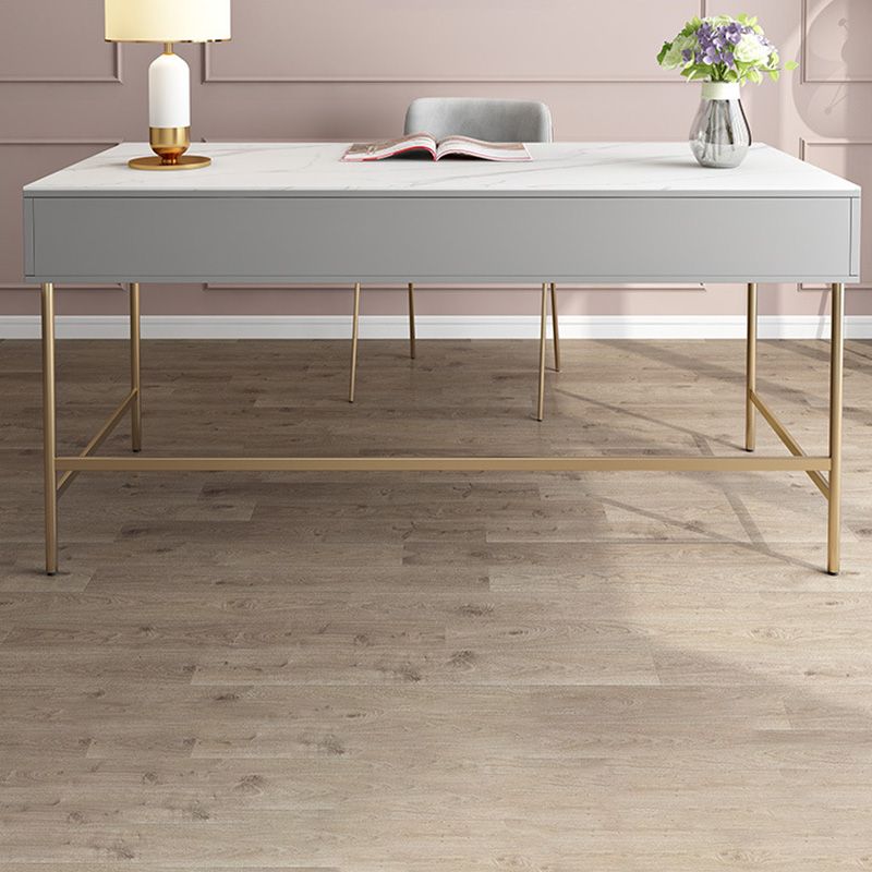 Marble Rectangular Office Desk Glam Solid Wood Writing Desk for Home Clearhalo 'furn' 'furn_office_desk' 'Furniture' 'Office Desks' 'Office Furniture' 'office_desk' 1200x1200_7eccfae8-7e34-452f-b7e2-b65f896eabe8