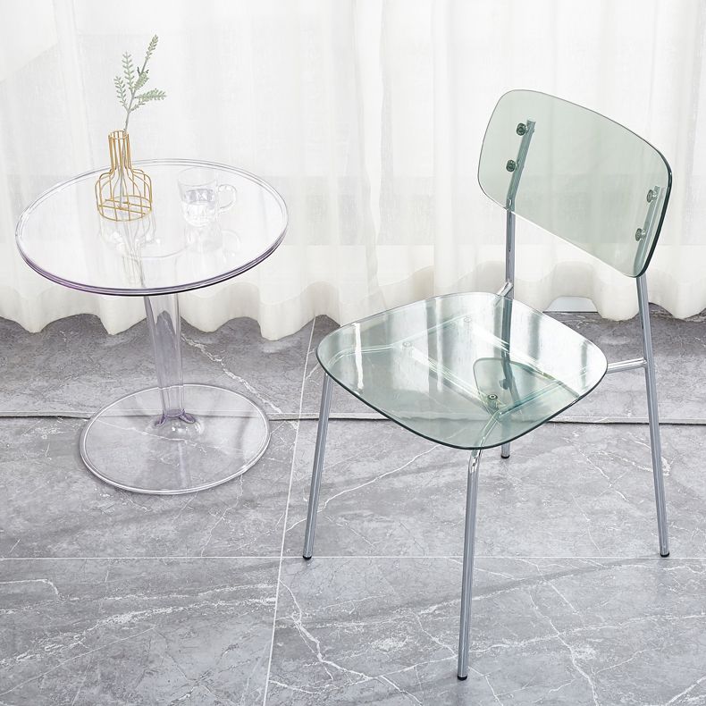 Industrial Style Plastic Dining Armless Chairs Open Back Dining Side Chair for Home Clearhalo ' kitchen&dining_furn' 'Dining Chairs' 'Dining Tables & Seating' 'dining_chair' 'furn' 'furn_dining_chair' 'Furniture' 'furniture_dining_chair' 'Kitchen & Dining Furniture' 'kitchen' 1200x1200_7ed286b6-687e-4840-be1d-bb9d3c64dc21