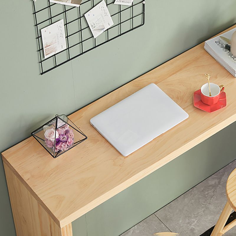 Modern Solid Wood Counter Wine Table Rectangle Fixed Table Indoor Patio Bar Table Clearhalo 'Bar Furniture' 'Bar Tables' 'bar_tables' 'furn' 'furn_bar_tables' 'Furniture' 'furniture_bar_tables' 'Kitchen & Dining Furniture' 1200x1200_7ed2eacb-eb4f-4028-87b7-de492ba1103e