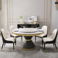 Glam 1/4/5/7/9 Pieces Dining Set Sintered Stone Dining Table Set for Home Use Clearhalo 'Dining Room Sets' 'Dining Tables & Seating' 'dining_room_set' 'furn' 'furn_dining_room_set' 'Furniture' 'furniture_dining_room_set' 'Kitchen & Dining Furniture' 'kitchen&dining_furn' 'kitchen' 1200x1200_7ed80739-0813-4906-84f7-7cec0a3f079d