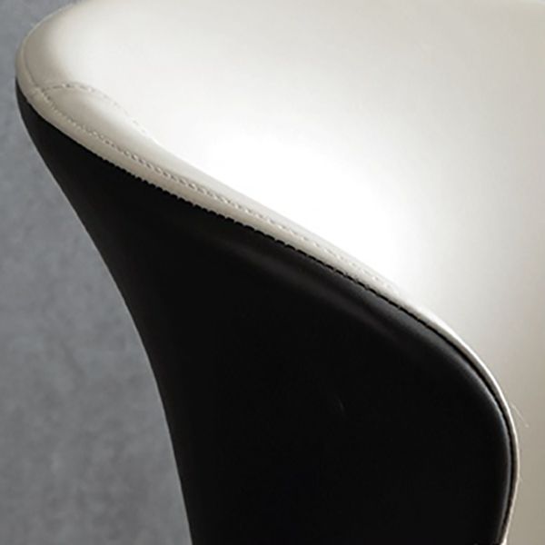 Sedia da pranzo in pelle di Wingback in pelle moderna per sala da pranzo