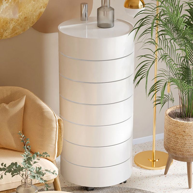 Modern acryl nachtkastje multi-level opslag accenttafel nachtkastje voor woonkamer