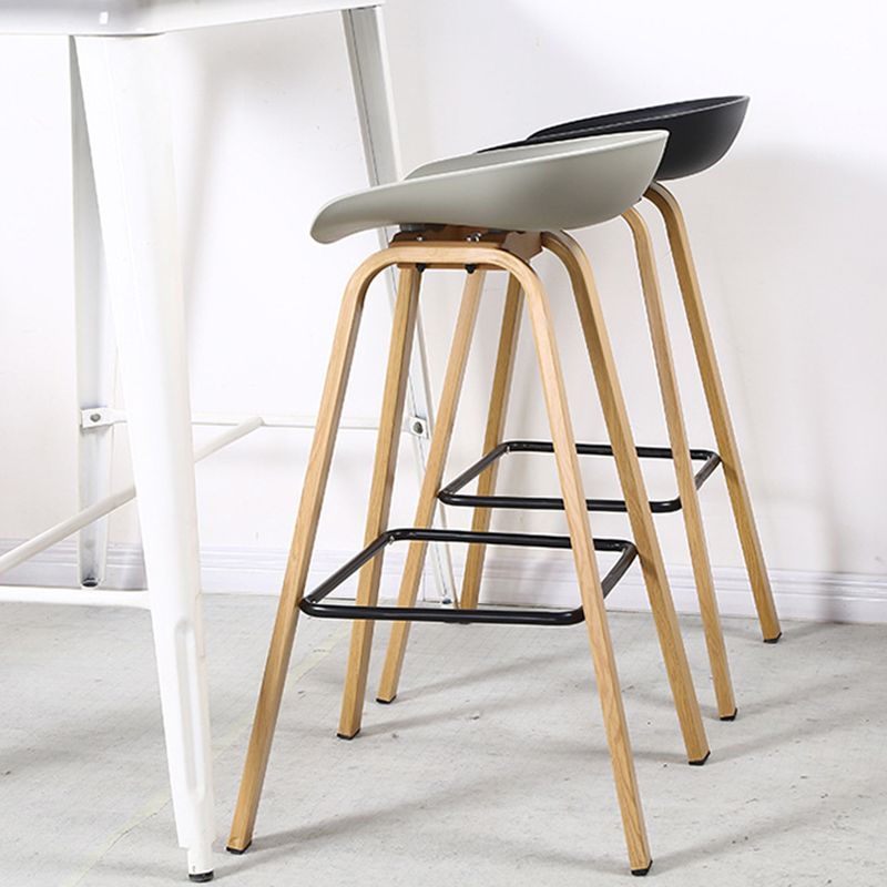 Contemporary Simple Counter Stools 29 Inch Indoor Bar Stool with Metal Leg Clearhalo 'Bar Furniture' 'Bar Stools' 'bar_stools' 'furniture_bar_stools' 'Kitchen & Dining Furniture' 'kitchen&dining_furn' 'kitchen' 'kitchen_furn' Furniture' 1200x1200_7ed9ccc5-c658-4d36-b465-2f4c49063b1b