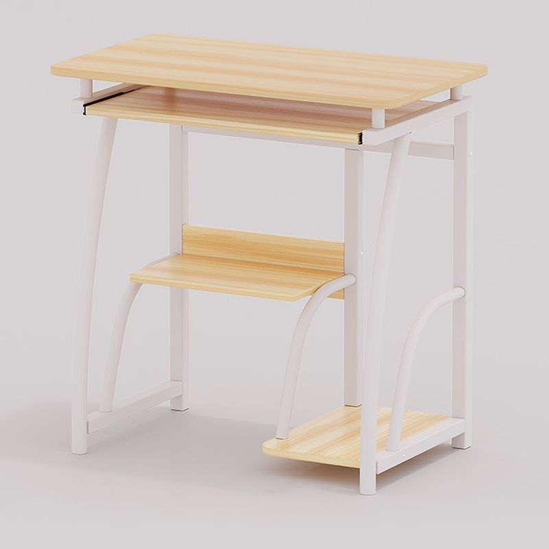 28-Inch Hight Desk Contemporary Rectangular Wooden Writing Desk with Keyboard Tray Clearhalo 'furn' 'furn_office_desk' 'Furniture' 'Office Desks' 'Office Furniture' 'office_desk' 1200x1200_7ee03f32-f9c1-48f9-805a-549e7aac5f22