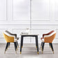 Nordic Style Dining Chairs Dining Arm Side Chairs with Metal Legs for Kitchen Clearhalo ' kitchen&dining_furn' 'Dining Chairs' 'Dining Tables & Seating' 'dining_chair' 'furn' 'furn_dining_chair' 'Furniture' 'furniture_dining_chair' 'Kitchen & Dining Furniture' 'kitchen' 1200x1200_7ee0973f-b732-47b0-9536-2b6bde4b0e00