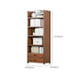 Contemporary Closed Back Bookcase Standard Engineered Wood Bookshelf