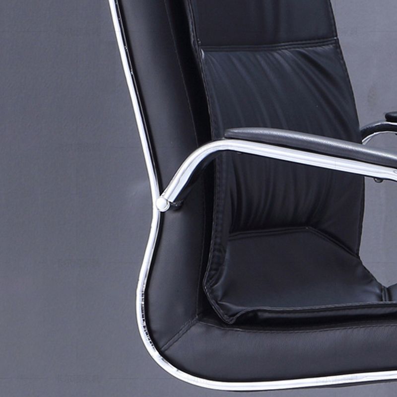 Modern Espresso Leather Desk Chair with Mid Back Home Office Chair in Black and Beige Clearhalo 'furn' 'furn_office_chair' 'Furniture' 'Office Chairs' 'Office Furniture' 'office_chair' 1200x1200_7ee2a336-331e-47fd-bafd-dfdaf2101bb1